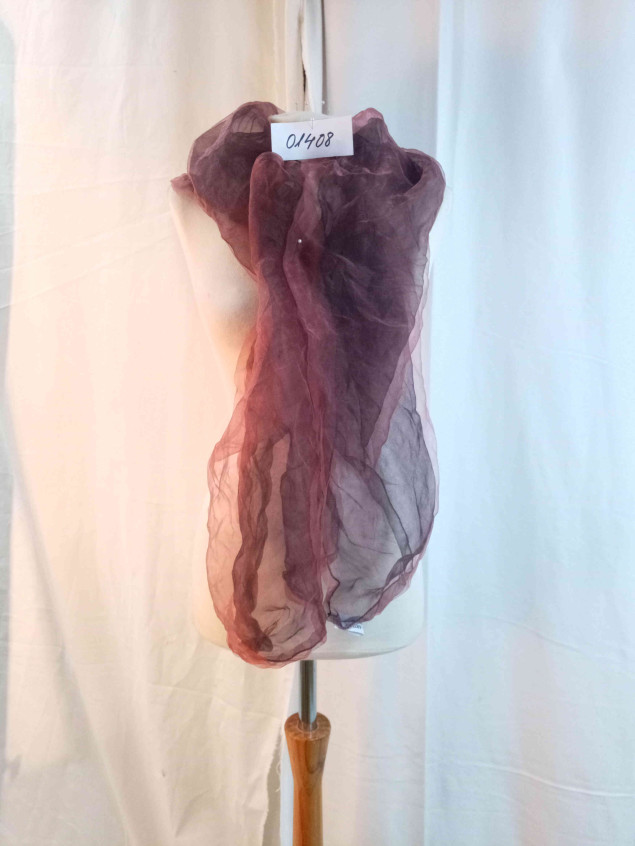 mocador foulard bicolors color vi i  negre