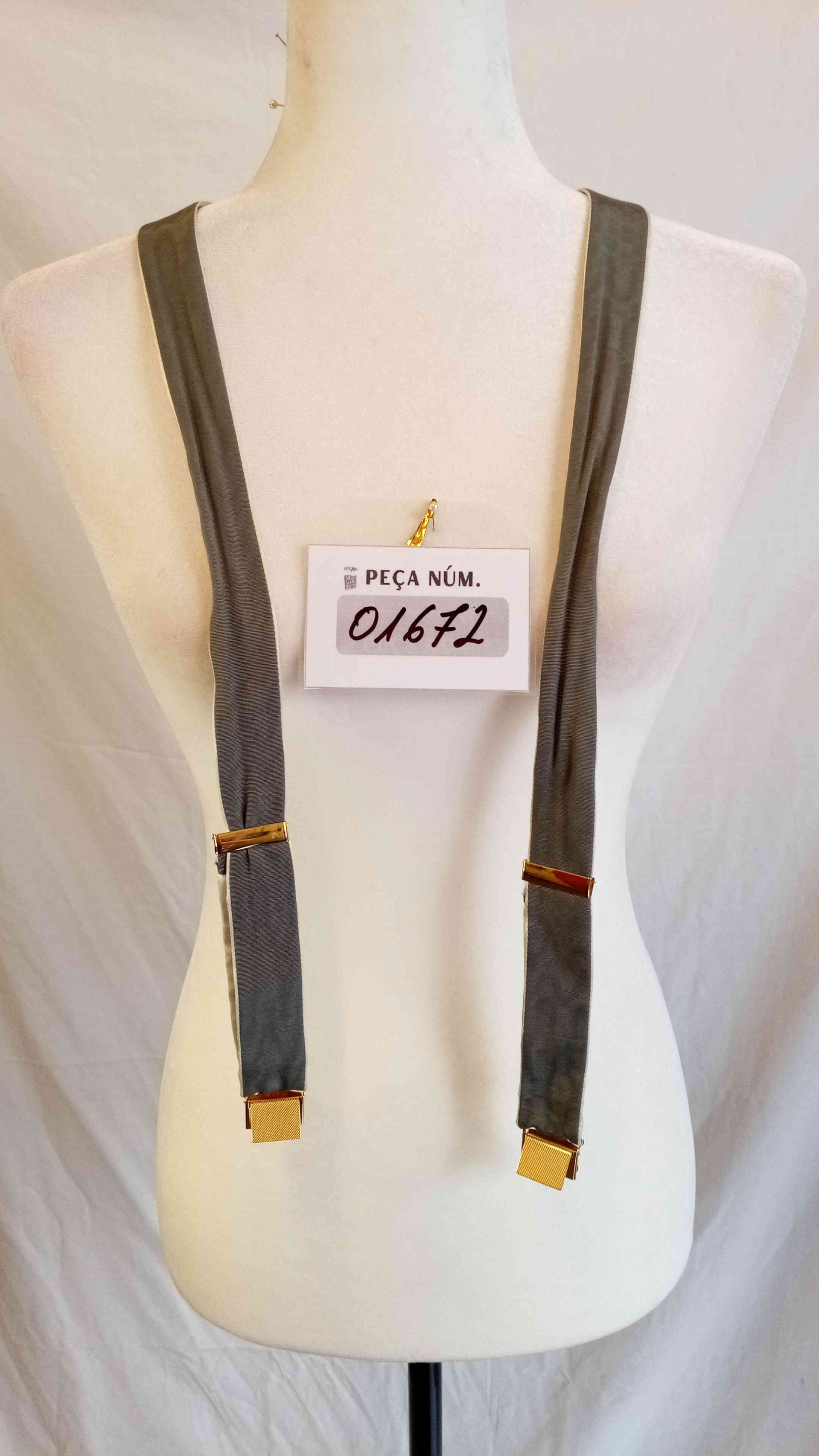 Tirants de ras color gris sistema  clip